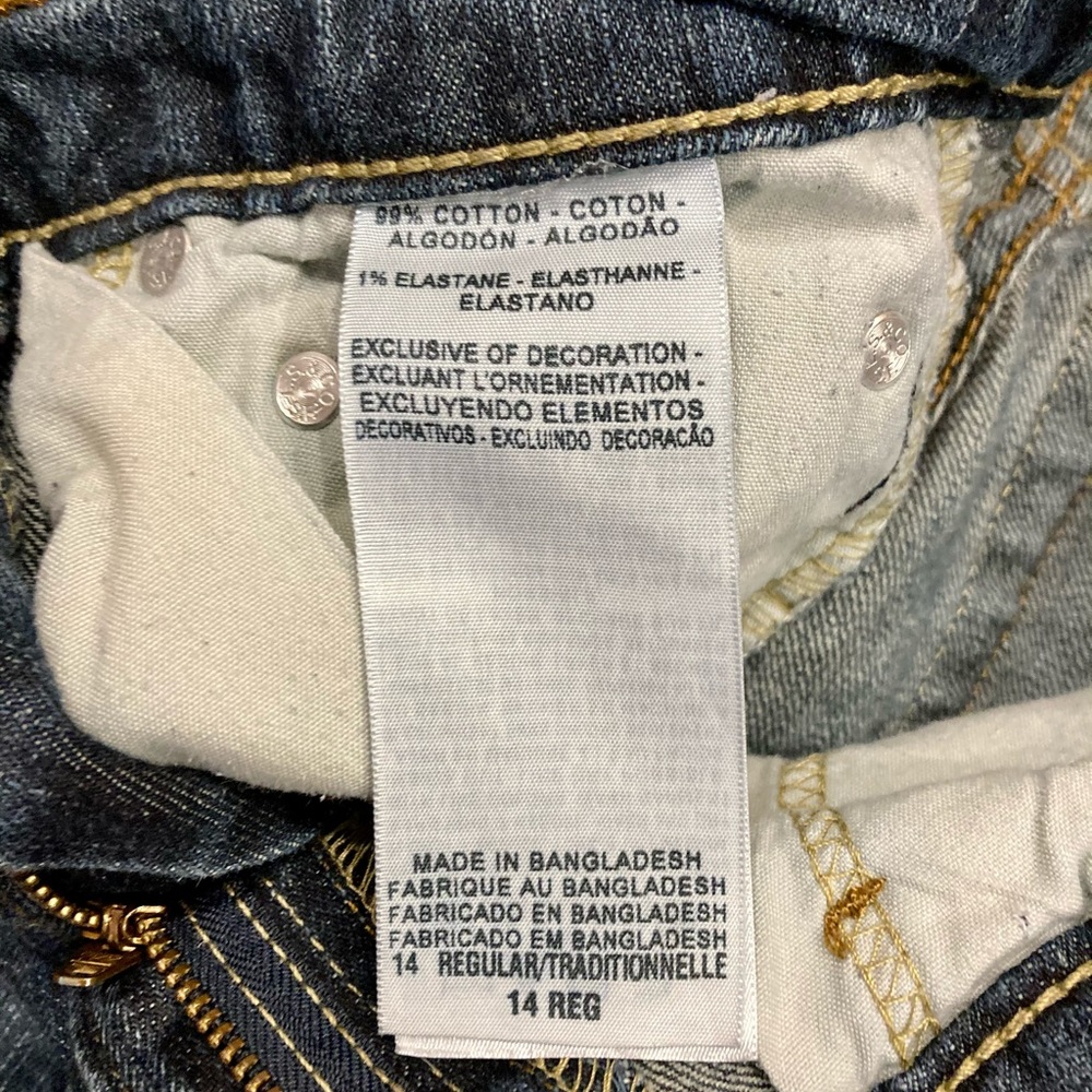 LEVIS Skinny Jeans Girls Size 14 Reg - Picture 5 of 7